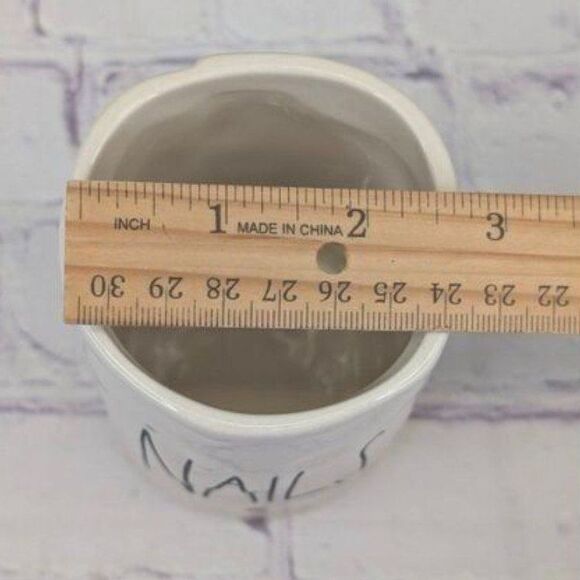 Rae Dunn NAILS Ceramic Bathroom Cup Holder - Picture 8 of 8